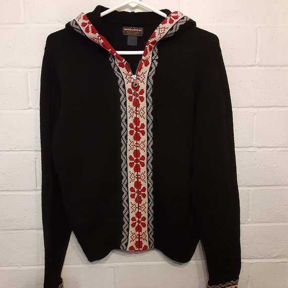 Woolrich Sweaters - Woman's Woolrich Full Zip Hooded Sweater (Size M)